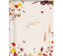 Mega-Papír határidőnapló 2022 FLOWERS krém színű