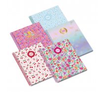 Spirálfüzet A/5 vonalas Moonflower Cherry 80 l